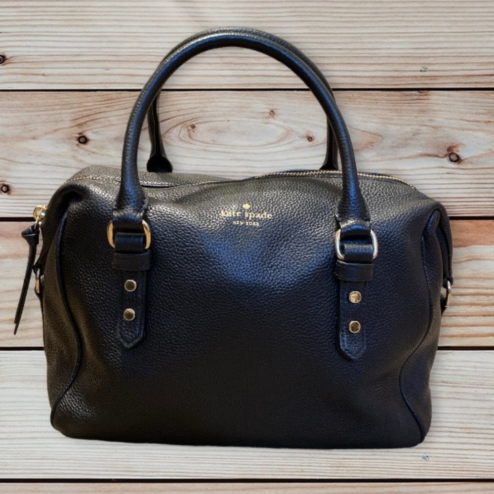 Kate Spade Black Pebbled Leather Satchel/Handbag